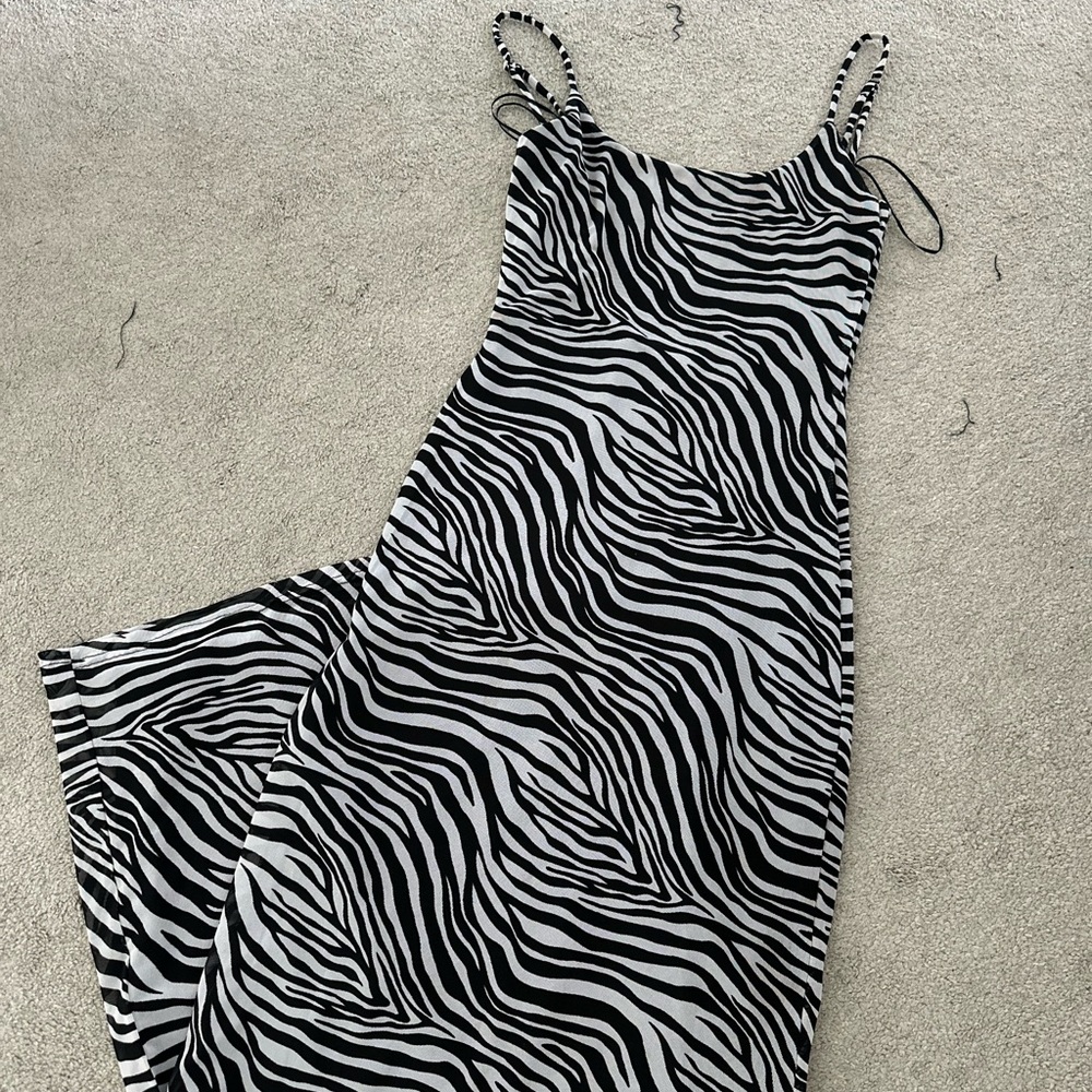 Princess Polly Monochrome Zebra Dress
